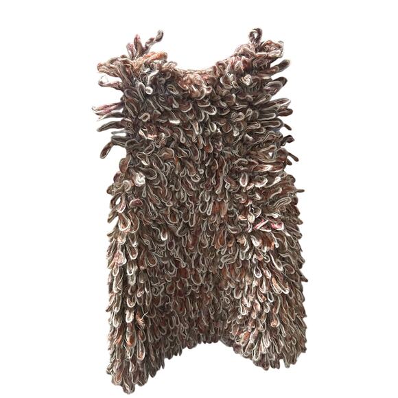 Hand knit by dollie multicolored vest “one of a kind” - Picture 2 of 2